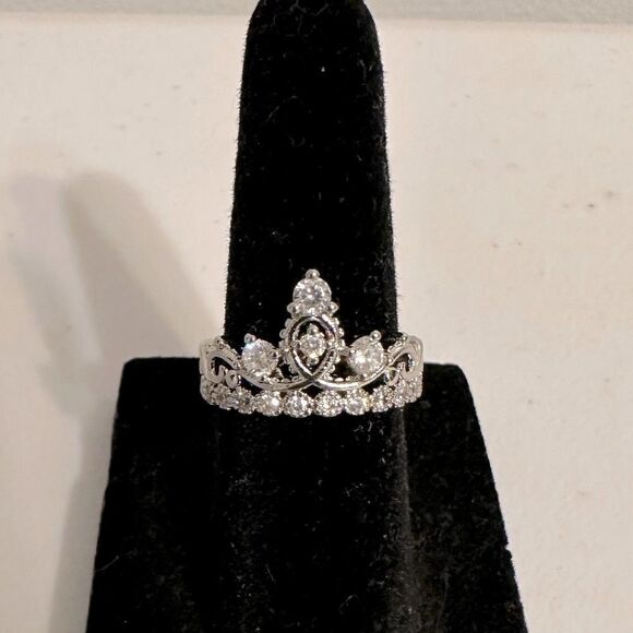 Sterling Silver Cubic Zirconia Ring Size 6 NWT - Picture 1 of 8